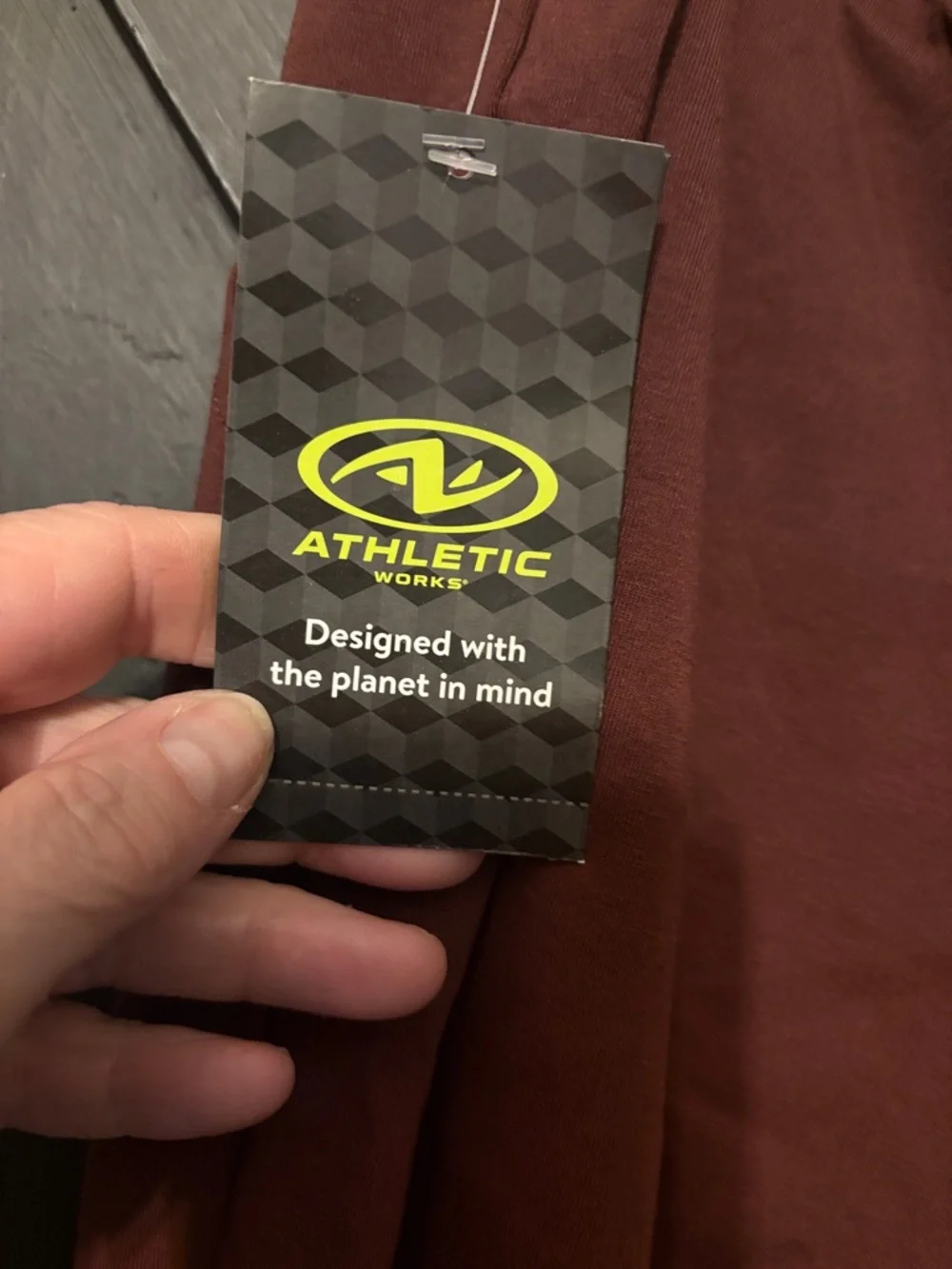 Athletic Works Men's Rust-Brown Drawstring Joggers - Picture 4 of 4